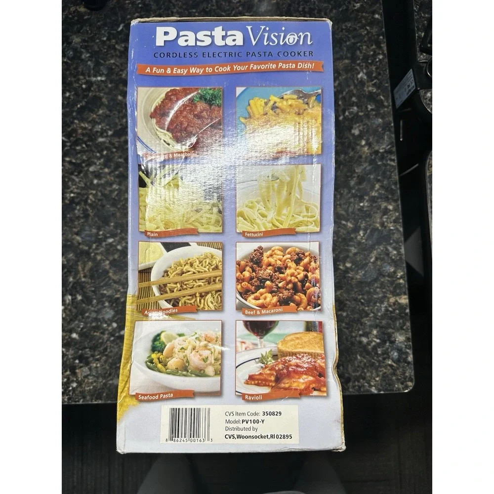 Rare Pasta Vision Cordless Electric Pasta Cooker PV-100-Y‎ Corded